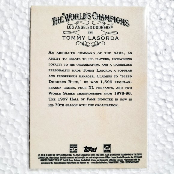 Los Angeles Dodgers 6 Card Lot - BSBL [14_1] - Picture 4 of 14